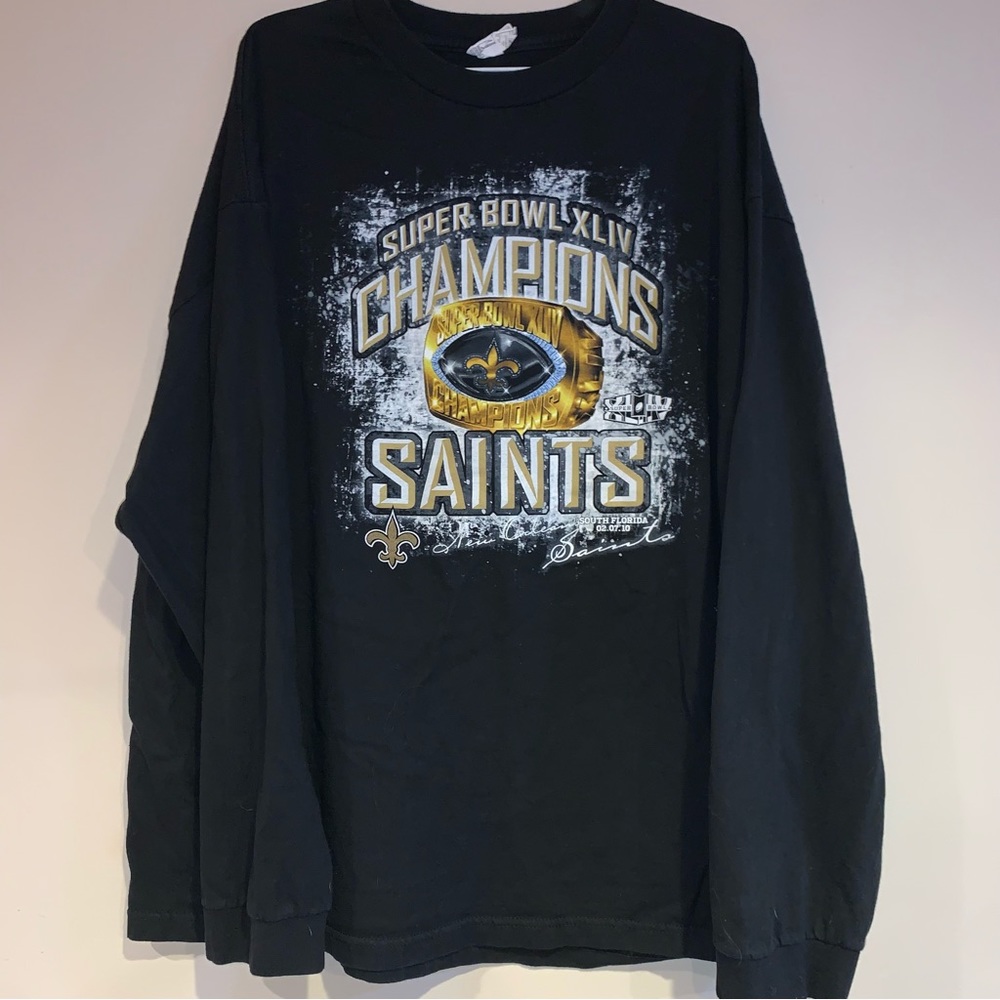 New Orleans Saints Super Bowl XLIV NFL champions long sleeve shirt